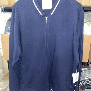 Five Four Nick Wooster Full Zip Heavy Knit Jacket‎ Navy Men Size XL (42-44) NWT